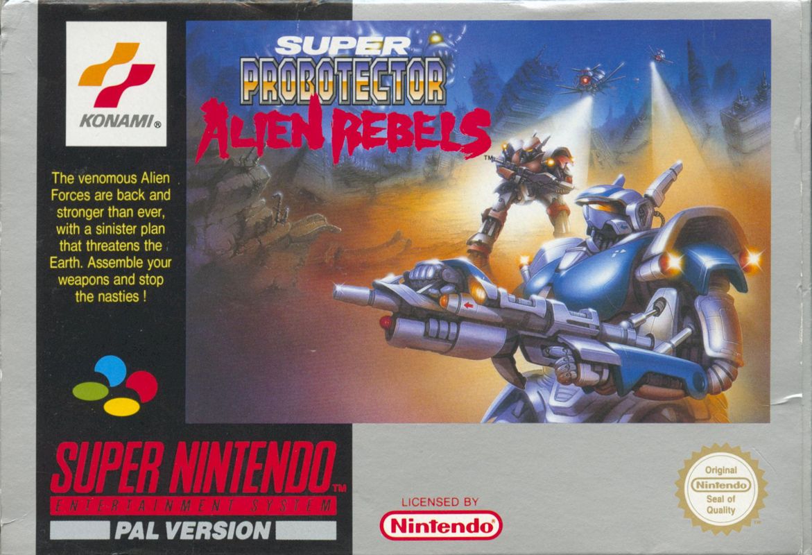 Contra III [Plastic Back] box art for Super Nintendo